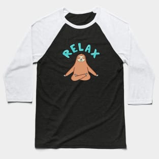 Sloth Relax Yoga Baseball T-Shirt